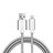 Cavo da USB a Cavetto Ricarica Carica L07 per Apple iPad Pro 11 (2018) Argento