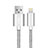 Cavo da USB a Cavetto Ricarica Carica L07 per Apple New iPad 9.7 (2017) Argento