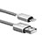 Cavo da USB a Cavetto Ricarica Carica L07 per Apple New iPad 9.7 (2017) Argento