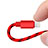 Cavo da USB a Cavetto Ricarica Carica L10 per Apple iPad 4 Rosso