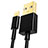 Cavo da USB a Cavetto Ricarica Carica L12 per Apple iPad 10.2 (2020) Nero