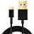 Cavo da USB a Cavetto Ricarica Carica L12 per Apple iPad Pro 10.5 Nero
