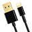 Cavo da USB a Cavetto Ricarica Carica L12 per Apple iPod Touch 5 Nero