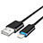 Cavo da USB a Cavetto Ricarica Carica L13 per Apple iPad 10.2 (2020) Nero