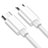 Cavo USB 2.0 Android Universale 2A H02 per Apple iPad Air 5 10.9 (2022) Bianco