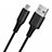 Cavo USB 2.0 Android Universale A06 Nero