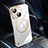 Cover Crystal Trasparente Rigida Cover con Mag-Safe Magnetic QC1 per Apple iPhone 14 Plus Oro