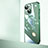 Cover Crystal Trasparente Rigida Cover con Mag-Safe Magnetic QC2 per Apple iPhone 15 Plus Verde