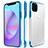 Cover Crystal Trasparente Rigida Cover H01 per Apple iPhone 11 Pro Max Blu