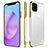 Cover Crystal Trasparente Rigida Cover H01 per Apple iPhone 11 Pro Max Oro