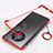 Cover Crystal Trasparente Rigida Cover H01 per Huawei Mate 40E Pro 4G Rosso