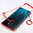 Cover Crystal Trasparente Rigida Cover H01 per Oppo Reno Ace Rosso