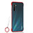 Cover Crystal Trasparente Rigida Cover H01 per Realme XT Rosso