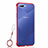 Cover Crystal Trasparente Rigida Cover H02 per Oppo A5 Rosso