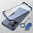 Cover Crystal Trasparente Rigida Cover H02 per Oppo Reno9 5G Blu