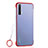 Cover Crystal Trasparente Rigida Cover H02 per Realme X50 5G Rosso