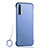 Cover Crystal Trasparente Rigida Cover H02 per Realme X50t 5G Blu