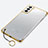 Cover Crystal Trasparente Rigida Cover H02 per Samsung Galaxy S21 Plus 5G Oro