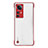 Cover Crystal Trasparente Rigida Cover H05 per Xiaomi Mi 12 5G Rosso