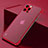 Cover Crystal Trasparente Rigida Cover H07 per Apple iPhone 15 Pro Max Rosso