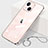 Cover Crystal Trasparente Rigida Cover H09 per Apple iPhone 13 Mini Oro Rosa