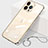 Cover Crystal Trasparente Rigida Cover H09 per Apple iPhone 13 Pro Max Oro