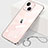 Cover Crystal Trasparente Rigida Cover H09 per Apple iPhone 15 Plus Oro Rosa