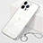 Cover Crystal Trasparente Rigida Cover H09 per Apple iPhone 15 Pro Max Argento
