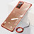 Cover Crystal Trasparente Rigida Cover JS1 per Samsung Galaxy Note 20 5G Rosso