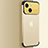 Cover Crystal Trasparente Rigida Cover QC3 per Apple iPhone 15 Oro