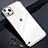 Cover Crystal Trasparente Rigida Cover S01 per Apple iPhone 11 Pro Max Argento