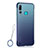 Cover Crystal Trasparente Rigida Cover S01 per Huawei Honor 20E Blu