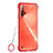 Cover Crystal Trasparente Rigida Cover S01 per Huawei Nova 5 Rosso