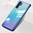 Cover Crystal Trasparente Rigida Cover S01 per Huawei P30 Pro New Edition Blu