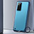 Cover Crystal Trasparente Rigida Cover S01 per Huawei P40 Blu