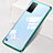 Cover Crystal Trasparente Rigida Cover S01 per Samsung Galaxy S20 Plus Verde