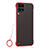 Cover Crystal Trasparente Rigida Cover S02 per Huawei Nova 7i Rosso