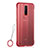 Cover Crystal Trasparente Rigida Cover S02 per Oppo R17 Pro Rosso