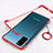 Cover Crystal Trasparente Rigida Cover S02 per Samsung Galaxy S20 5G Rosso