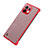 Cover Crystal Trasparente Rigida Cover S04 per Xiaomi Mi 11 Lite 4G Rosso