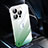 Cover Crystal Trasparente Rigida Cover Sfumato QC2 per Apple iPhone 15 Pro Verde