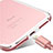 Cover Lusso Alluminio Laterale per Apple iPhone 8 Oro Rosa