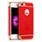 Cover Lusso Metallo Laterale e Plastica per Apple iPhone 5S Rosso