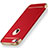 Cover Lusso Metallo Laterale e Plastica per Apple iPhone 5S Rosso