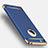 Cover Lusso Metallo Laterale e Plastica T01 per Apple iPhone 5 Blu