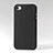 Cover Plastica Rigida In Pelle per Apple iPhone 4 Nero