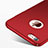 Cover Plastica Rigida Opaca con Anello Supporto per Apple iPhone 6S Rosso