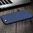 Cover Plastica Rigida Opaca con Anello Supporto per Apple iPhone 7 Blu