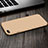 Cover Plastica Rigida Opaca con Anello Supporto per Apple iPhone 7 Plus Oro