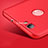 Cover Plastica Rigida Opaca con Anello Supporto per Huawei Nova Rosso